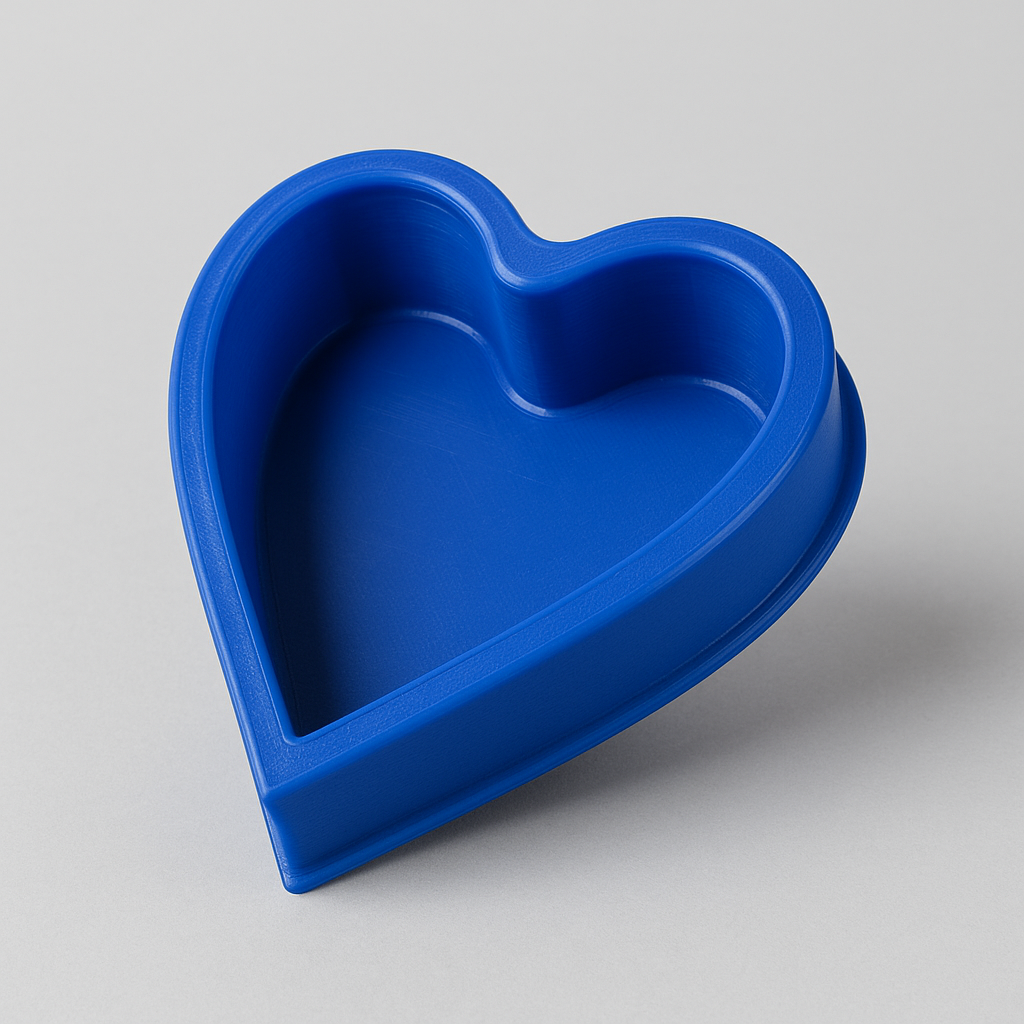 Heart-Shaped Silicone Baking Mould – Blue - Image 2