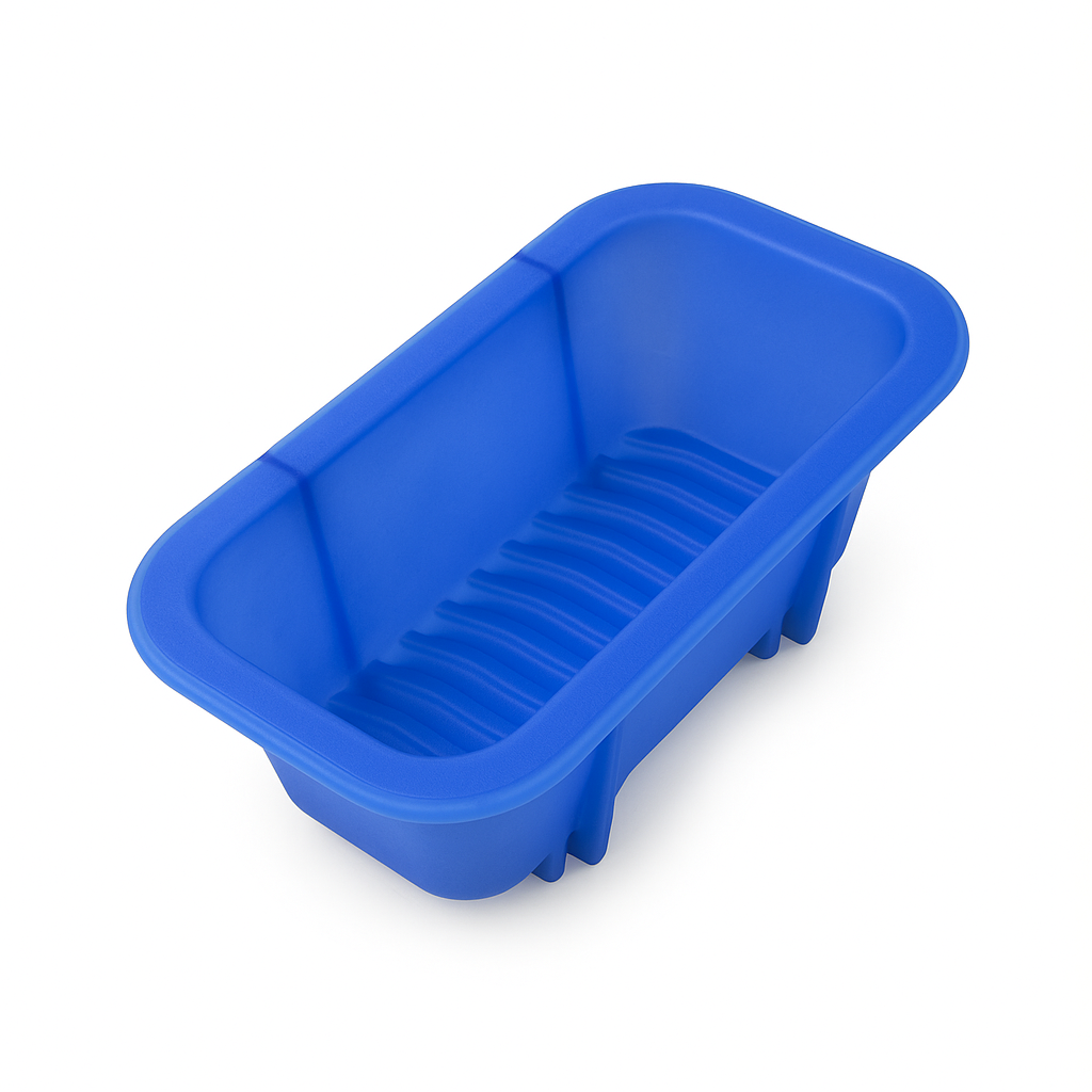 Silicone Loaf Pan Non-Stick Blue Bread Mould Baking Tray - Image 2