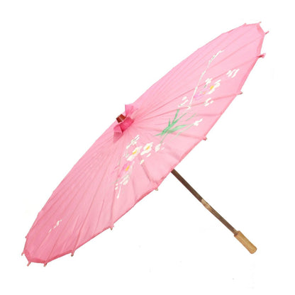 12x PARASOL UMBRELLA Chinese Japanese Bamboo Flower Pattern 80cm Large BULK - Assorted Colour Pack - Image 8