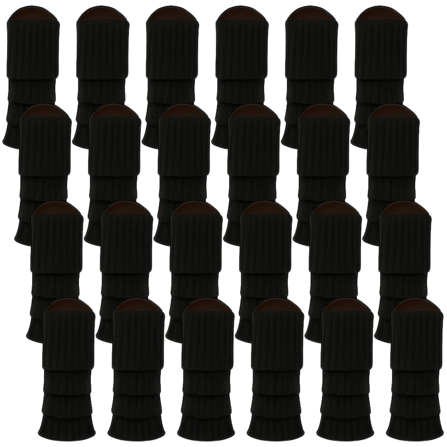 24x Womens Leg Warmers Disco Winter Knit Dance Party Crochet Legging Socks Costume - Black - Image 3
