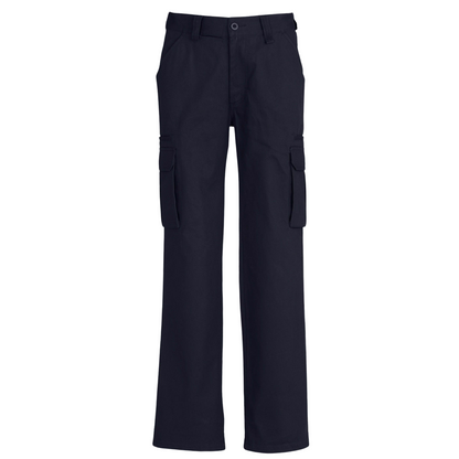 Mens CARGO PANTS Work Wear Trousers 100% COTTON Tradie Pockets Military 310gsm - Navy - 102"" - Image 2
