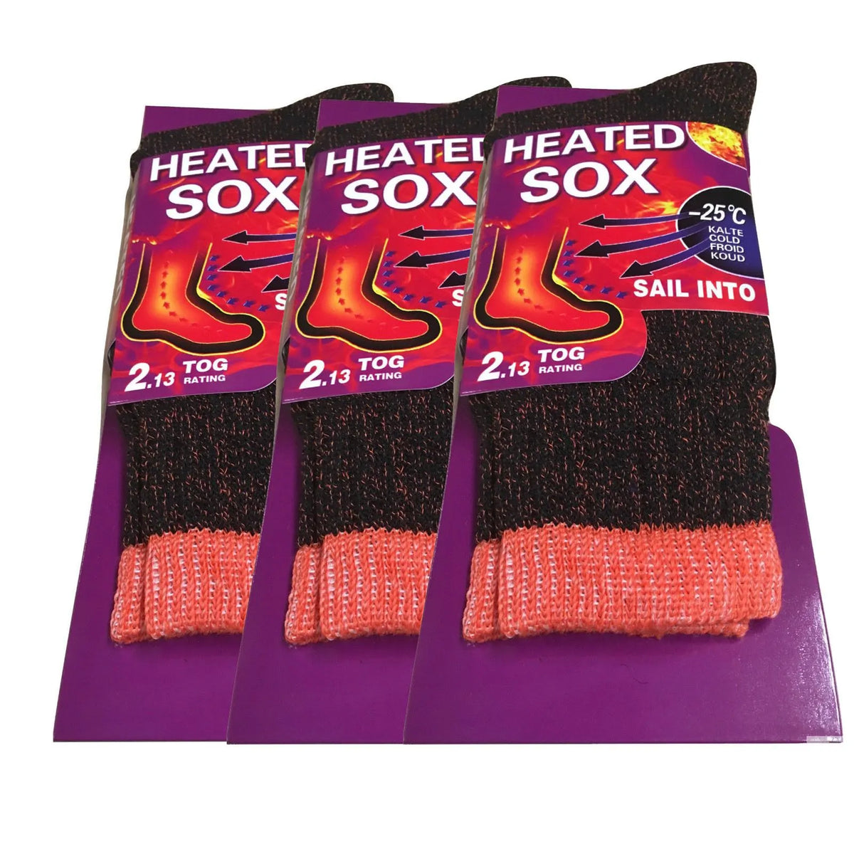 3 Pairs Womens THERMAL HEATED SOCKS Warm Winter Comfort Work Sox Ski BULK - Image 5