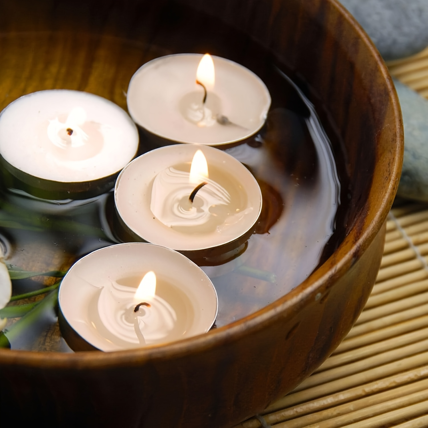 400pcs TEA LIGHT CANDLES 9 Hour Burn Tealight Wedding Smokeless Crystal Wax BULK - Image 3