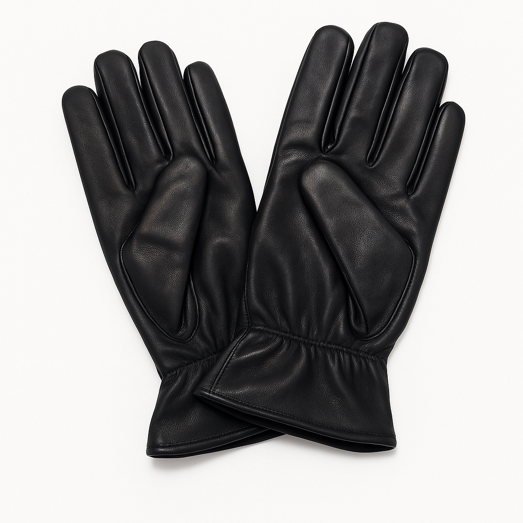 Ladies Genuine Sheepskin Leather Gloves Fleece Lined Warm Winter Womens in Black - M - Image 6