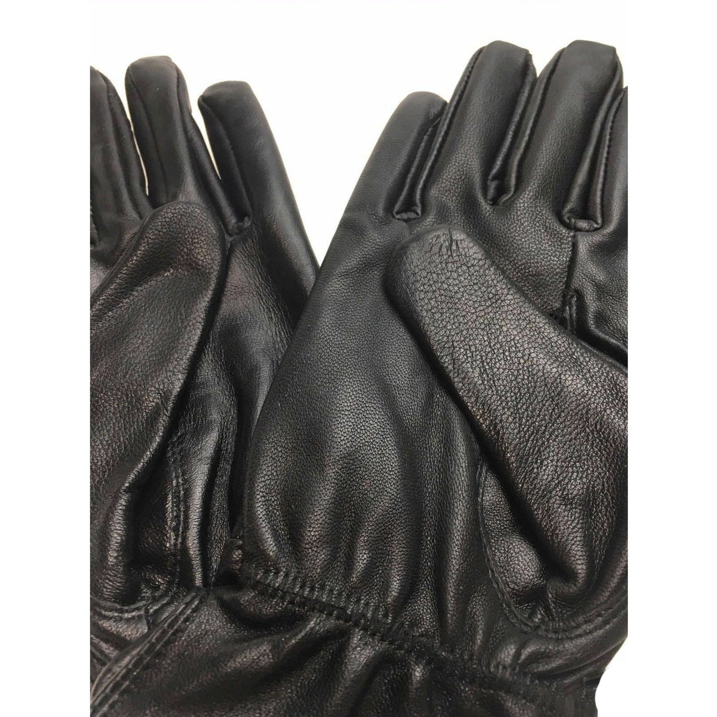 Ladies Genuine Sheepskin Leather Gloves Fleece Lined Warm Winter Womens in Black - XL - Image 3