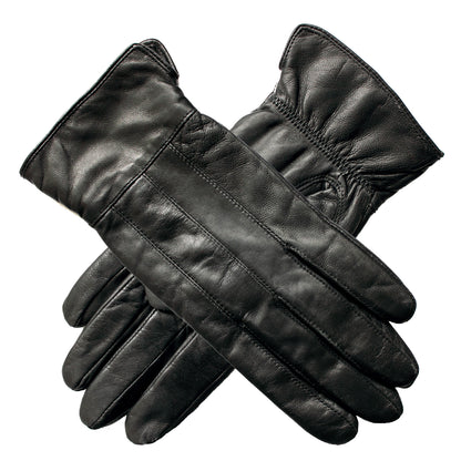 Ladies Genuine Sheepskin Leather Gloves Fleece Lined Warm Winter Womens in Black - XL - Image 4