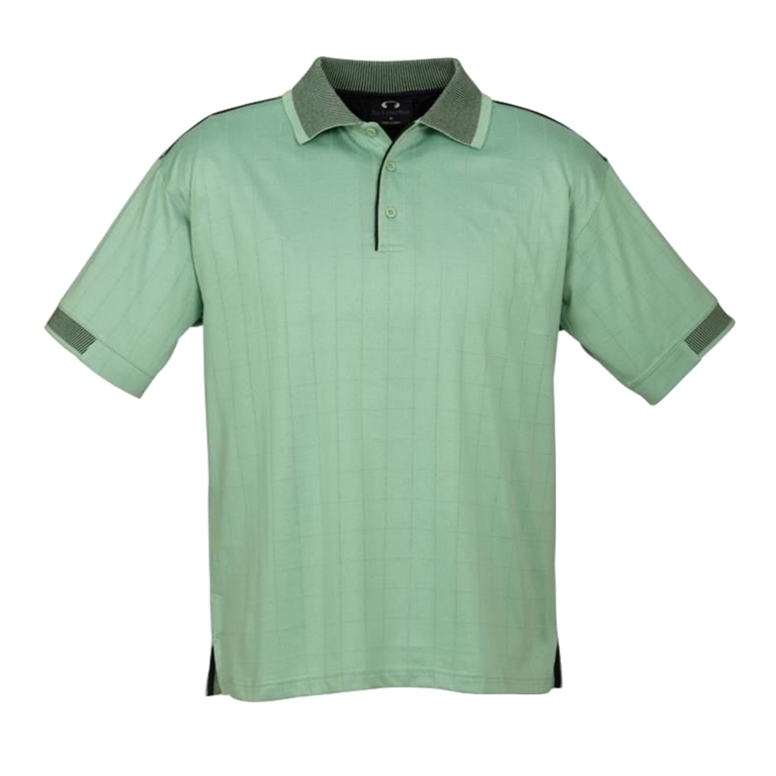 Mens Noosa Self Check Polo Shirt High Quality Breathable Top Casual - Mint/Navy - S - Image 2