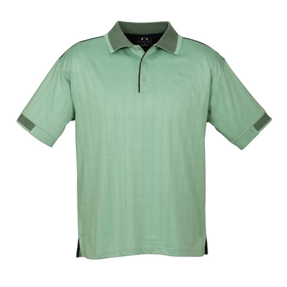 Mens Noosa Self Check Polo Shirt High Quality Breathable Top Casual - Mint/Navy - S - Image 2