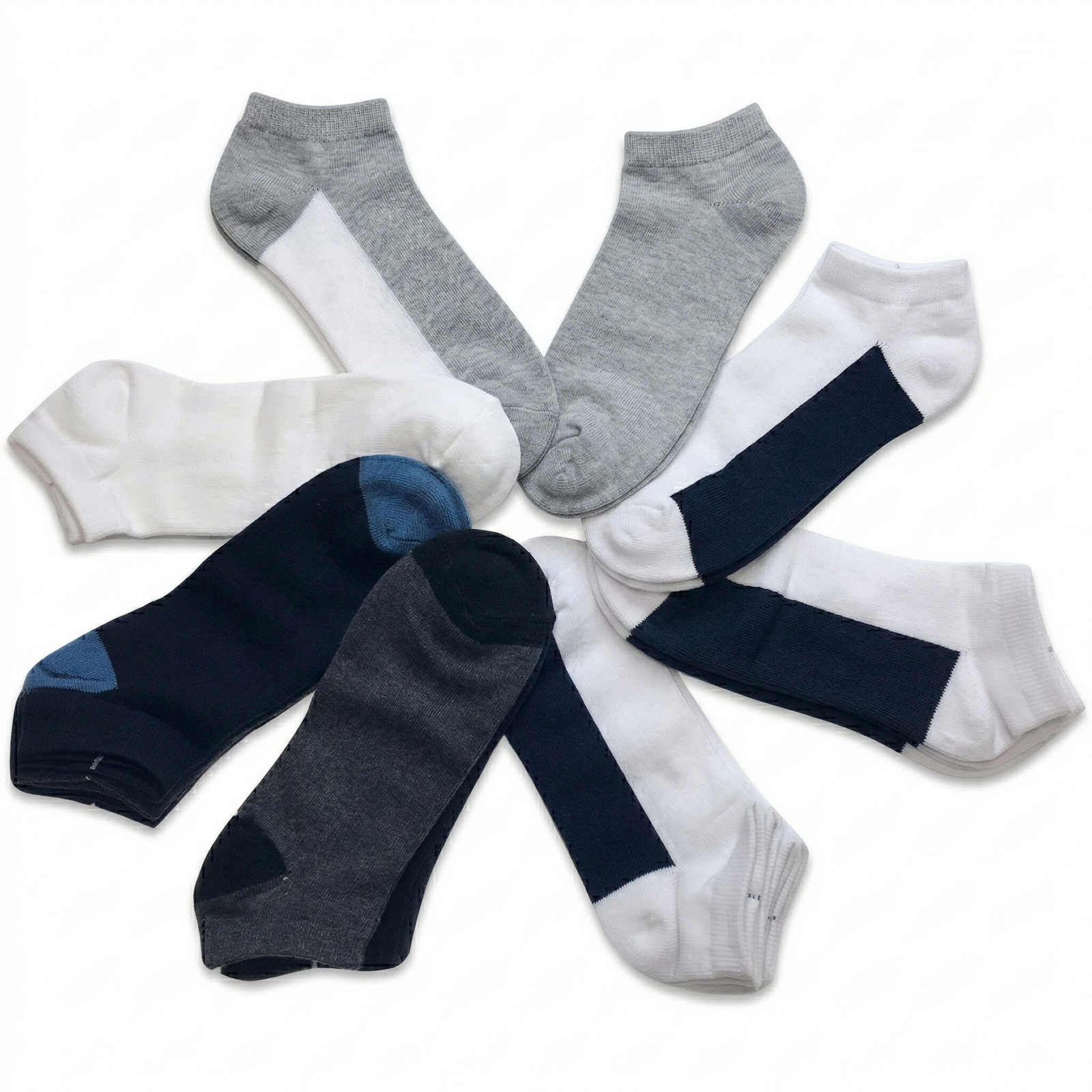 24x COTTON ANKLE SOCKS Sport Low Cut Mens Womens Running  BULK Anklet - Mixed Colour Pack - 2-8 - Image 5