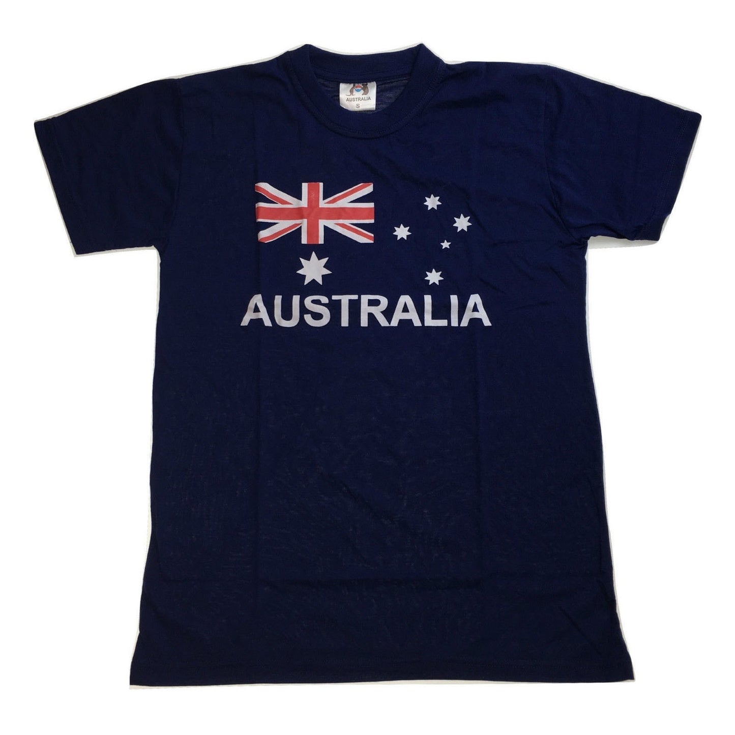 Adult AUSTRALIAN T Shirt Australia Day 100% COTTON Souvenir Tee Top Flag - Blue - Small - Image 2