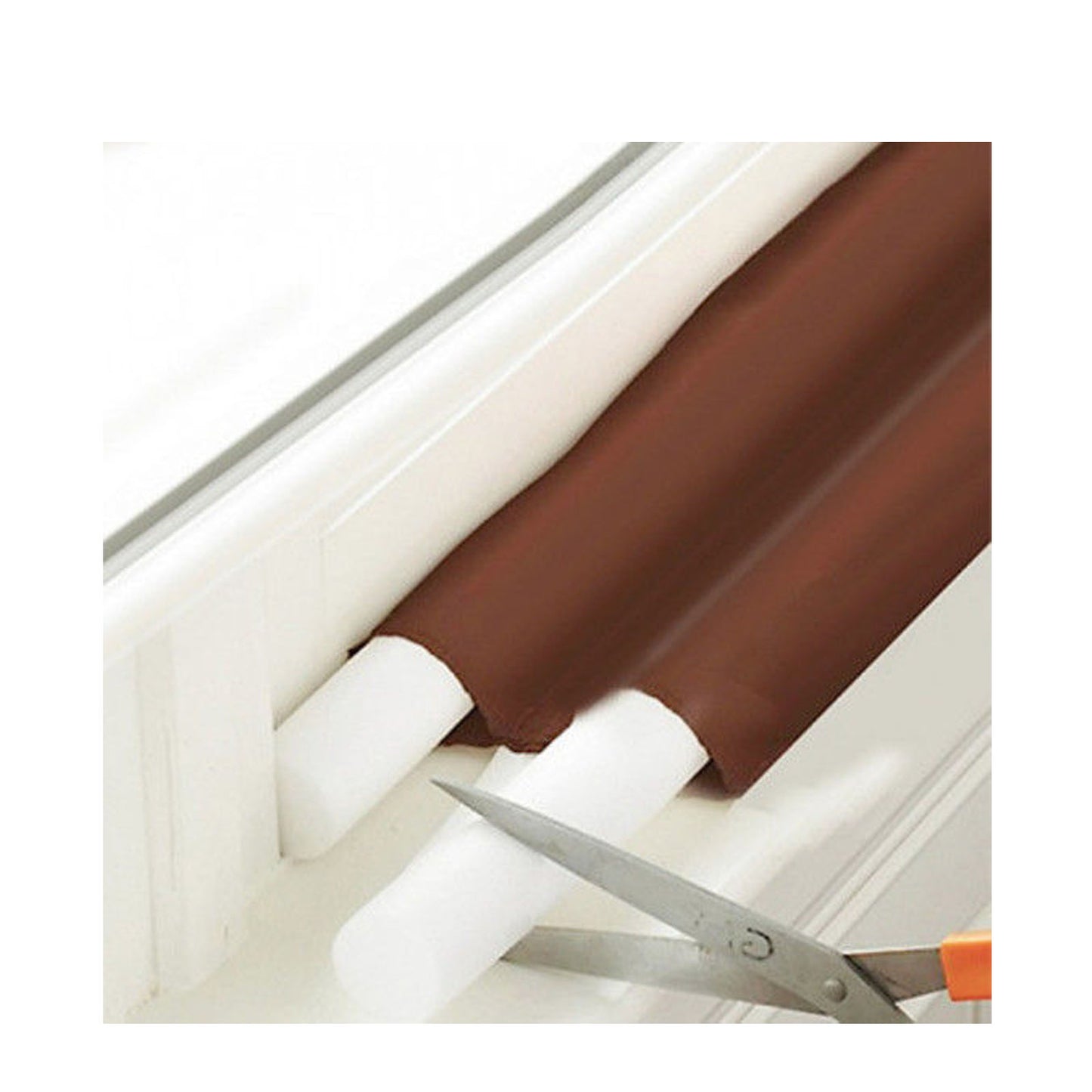 DUAL DRAFT STOPPER Double Sided Snake Wind Air Door Guard Cover Weather Seal - Image 6