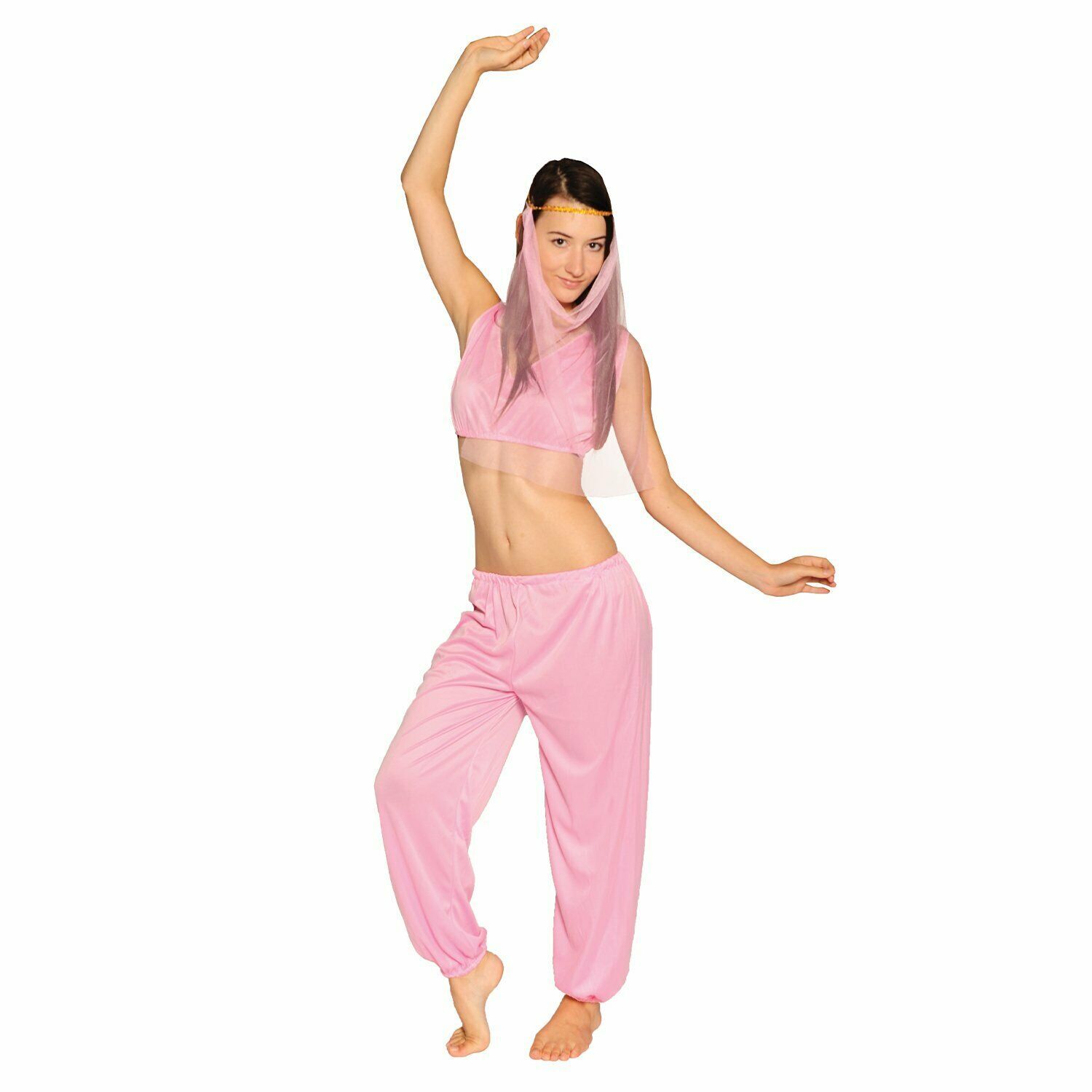 Ladies Arabian Princess Costume Belly Dancer Genie Fancy Party Dress Adult - Image 3