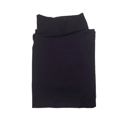 Ladies SKIVVY Womens Long Sleeve Plain Top Warm Turtleneck Cotton High Neck in Black - Image 4