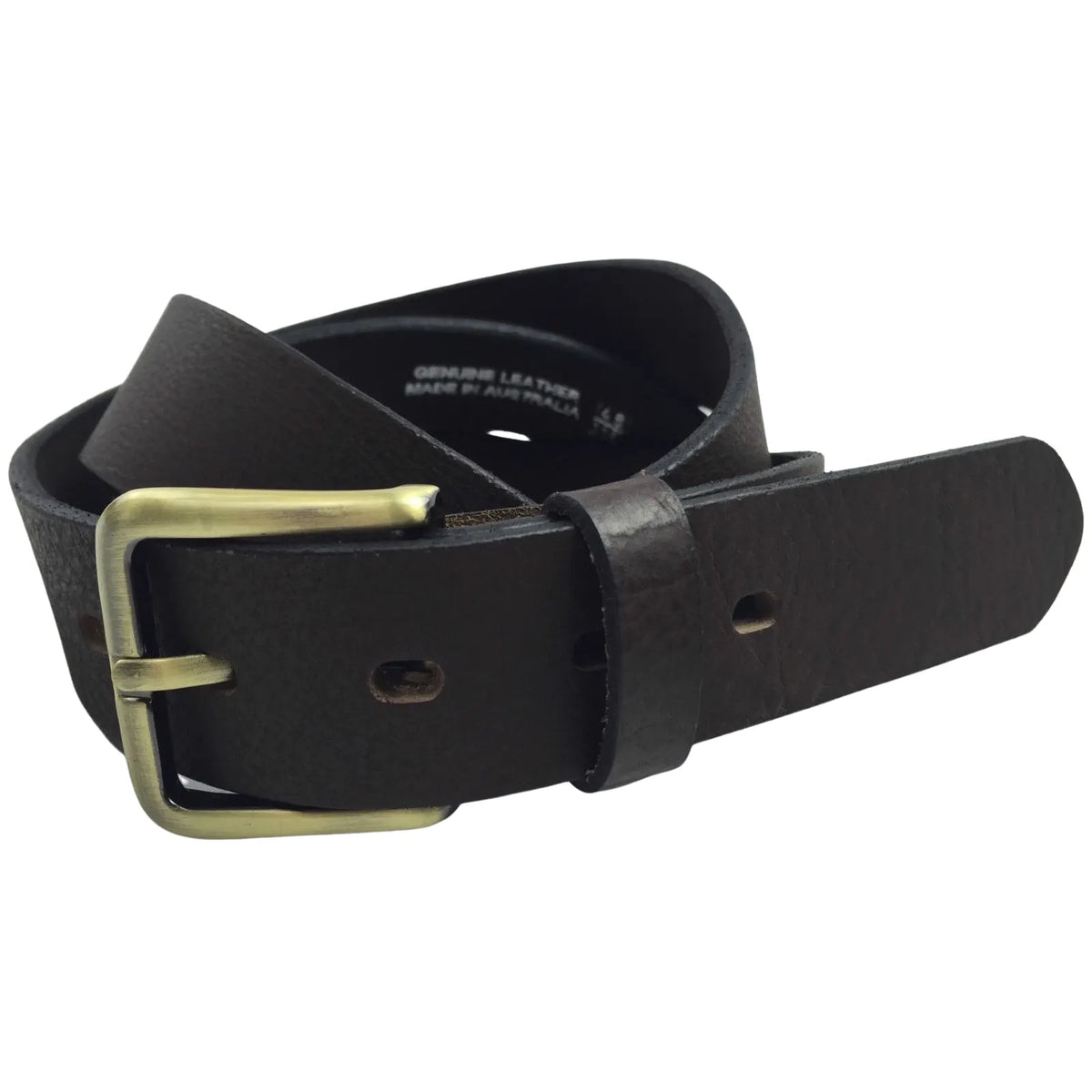 Genuine Full Grain Leather Belt Mens Jeans MADE IN AUSTRALIA Premium Quality - Image 4