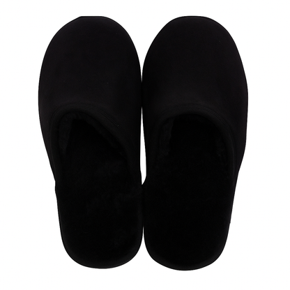 Sheepskin Wool Unisex Slippers Scuffs Slip On Winter Ugg Slippers in Black - 9 - Image 4
