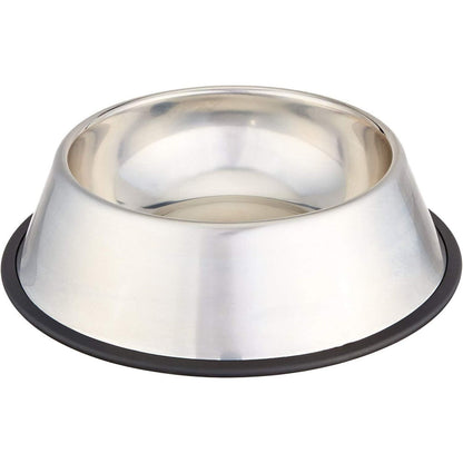 Non Slip Stainless Steel Dog Bowl Pet Cat Water Food Feeder Portable Puppy Dish - Large (500ml) - Image 2