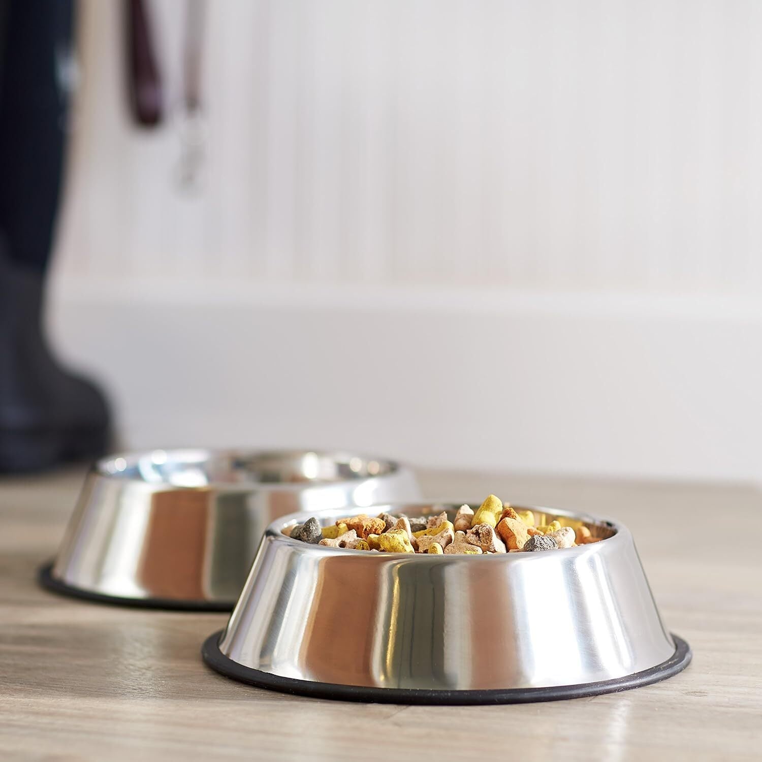 Non Slip Stainless Steel Dog Bowl Pet Cat Water Food Feeder Portable Puppy Dish - Large (500ml) - Image 4