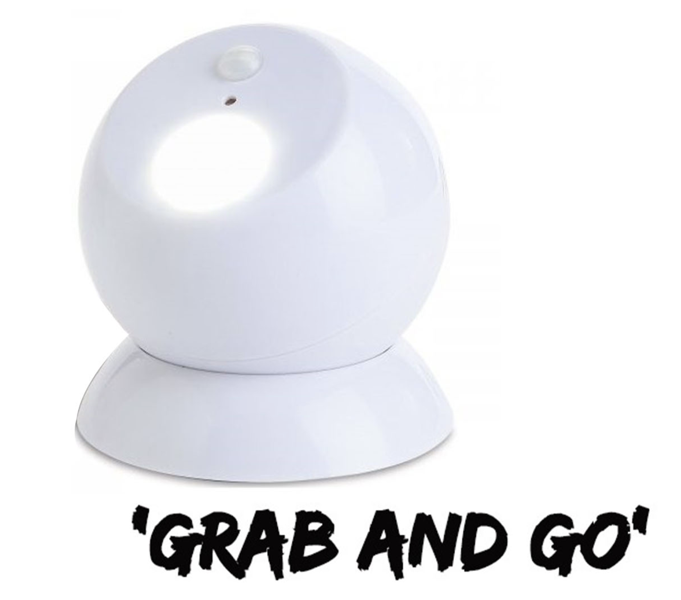Brillar Motion Activated Swivel Ball Light - White - Image 4