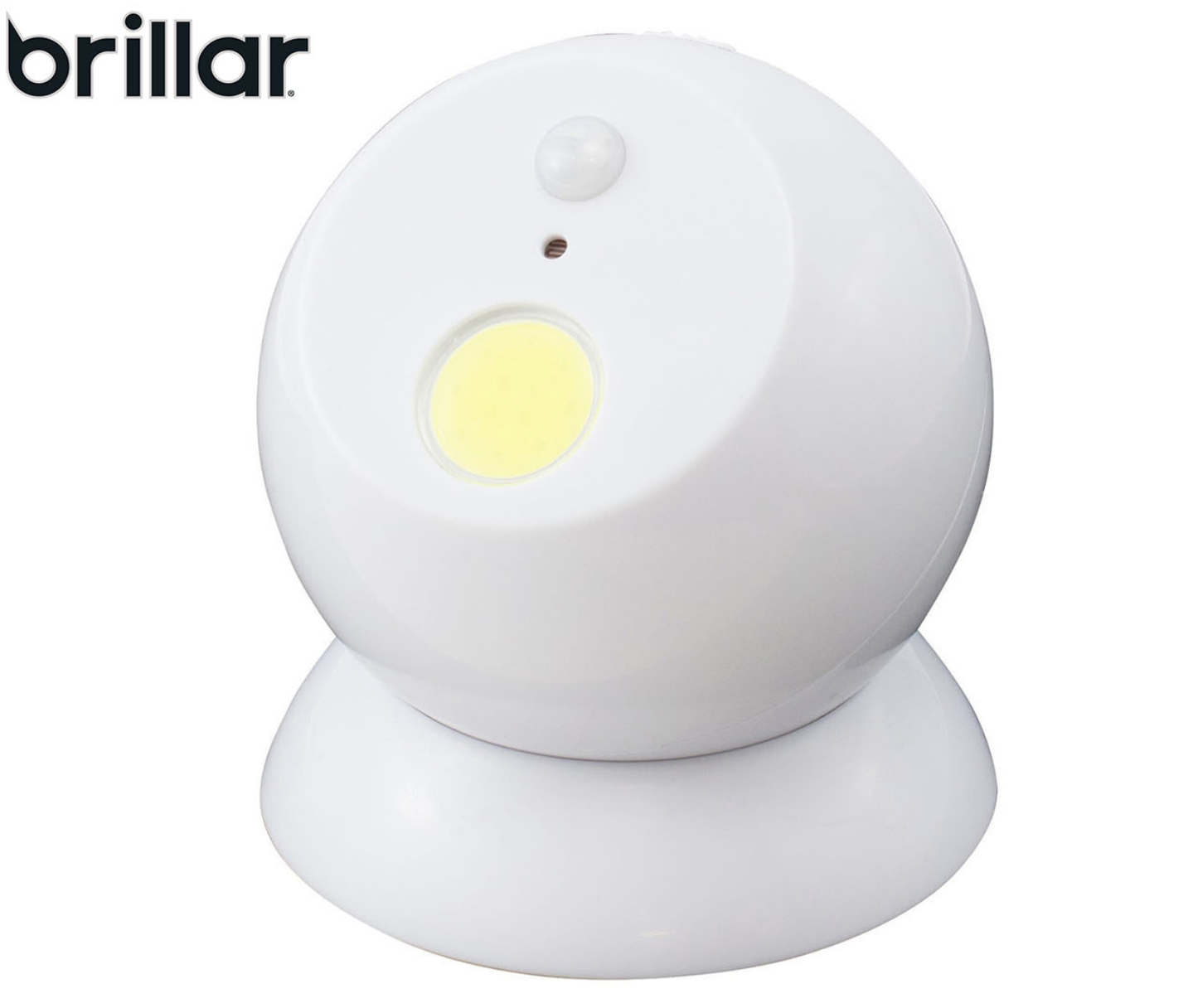 Brillar Motion Activated Swivel Ball Light - White - Image 6