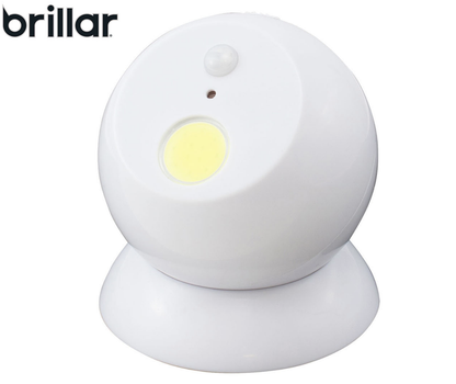 Brillar Motion Activated Swivel Ball Light - White - Image 6