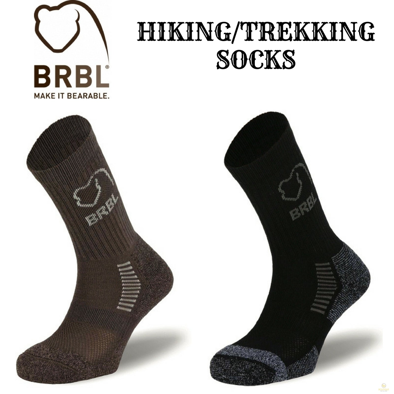 BRBL Bjorn Socks Cotton Blend Outdoor Hiking Trekking Adventure Mountain Comfort - Sage - S - Image 3