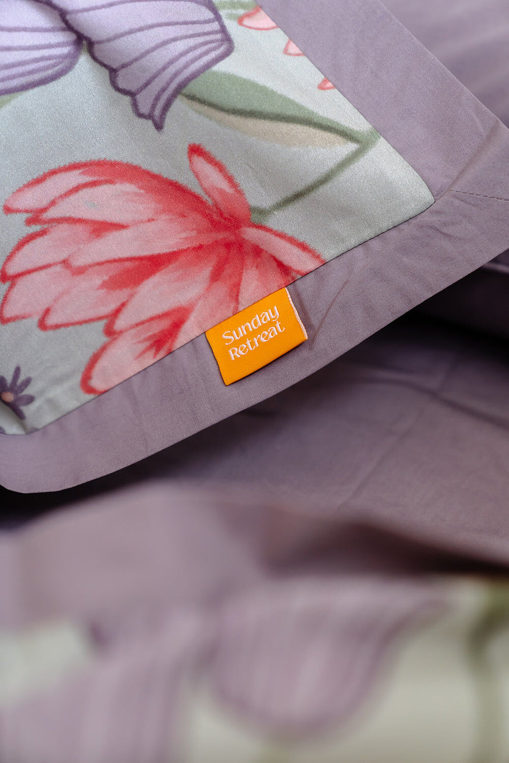 100% Cloud Cotton Duvet Quilt Cover Set w/ 2 Pillow Cases in Serena - King - Image 5