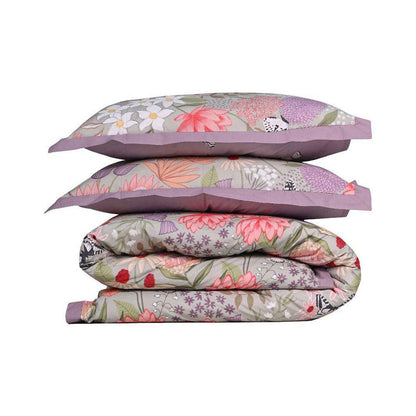100% Cloud Cotton Duvet Quilt Cover Set w/ 2 Pillow Cases in Serena - Queen - Image 3