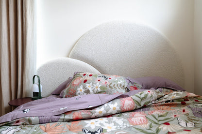 100% Cloud Cotton Duvet Quilt Cover Set w/ 2 Pillow Cases in Serena - Queen - Image 4