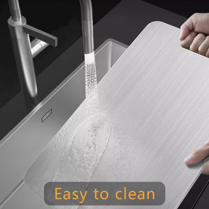 Stainless Titanium Steel Anti-Bacterial Mildew-Proof Cutting Chopping Board 23 x 34cm - Image 4