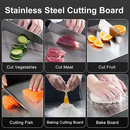 Stainless Titanium Steel Anti-Bacterial Mildew-Proof Cutting Chopping Board 23 x 34cm - Image 6