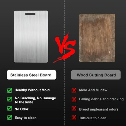Stainless Titanium Steel Anti-Bacterial Mildew-Proof Cutting Chopping Board 23 x 34cm - Image 8