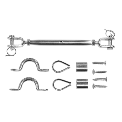 Pinnacle Hardware 316 Stainless Steel Marine Grade Jaw/Jaw Bottlescrew Balustradig Kit CHS033 - Image 2