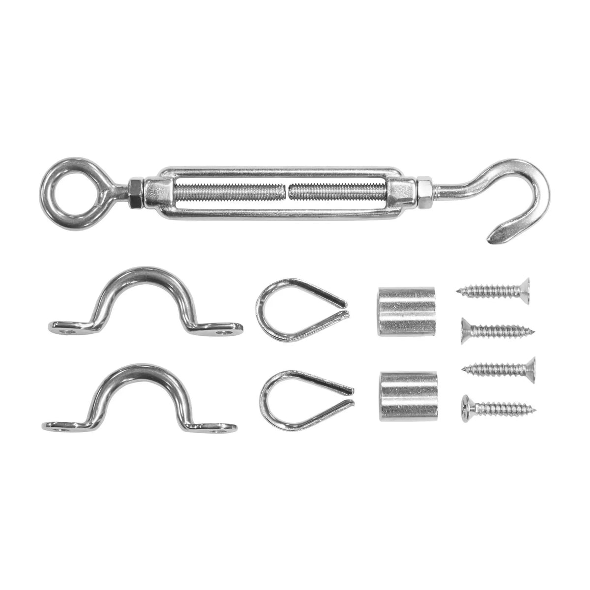Pinnacle Hardware 316 Stainless Steel Marine Grade Hook/eye Turnbuckle Balustrading Kit CHS034 - Image 2