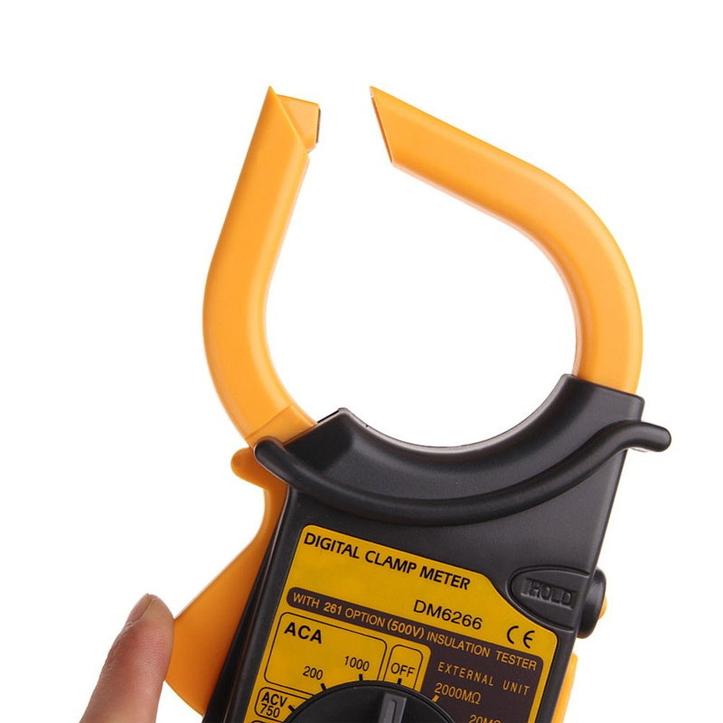 Digital Clamp Meter AC/DC Voltage Resistance Frequency DM6266 - Batteries Incl. - Image 3