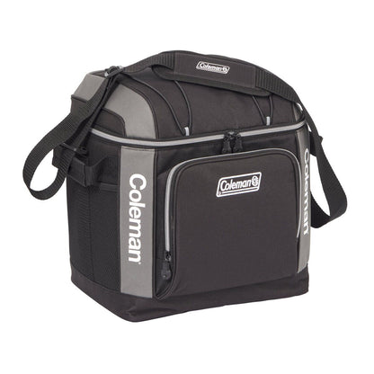 Coleman 30 Can Soft Cooler Insulated Outdoor Camping Picnic Bag in Black - Image 2