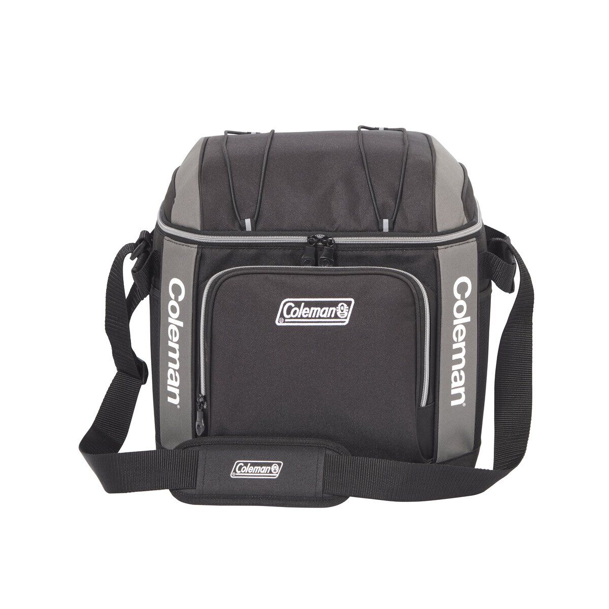 Coleman 30 Can Soft Cooler Insulated Outdoor Camping Picnic Bag in Black - Image 3