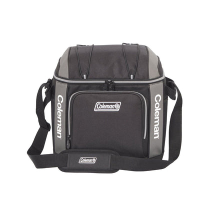 Coleman 30 Can Soft Cooler Insulated Outdoor Camping Picnic Bag in Black - Image 3