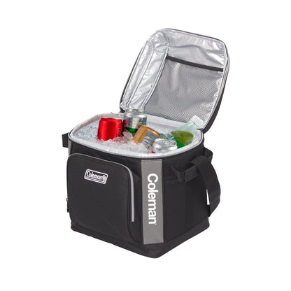 Coleman 30 Can Soft Cooler Insulated Outdoor Camping Picnic Bag in Black - Image 4