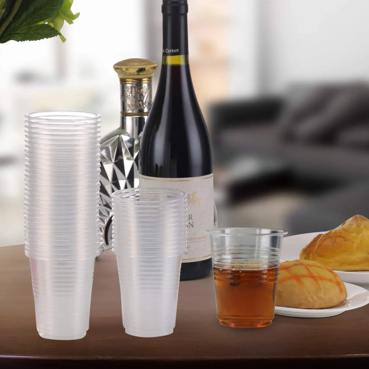 3200x 7oz (210ml) Premium Plastic Clear Cups Extra Strong PET BPA Free - Image 6