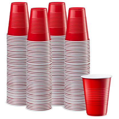 720x 9oz (266ml) Premium Plastic Red Cups Extra Strong PET BPA Free - Image 2