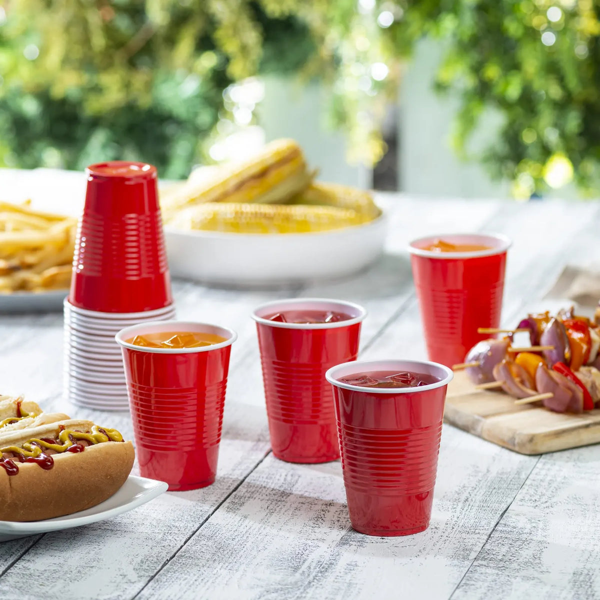 720x 9oz (266ml) Premium Plastic Red Cups Extra Strong PET BPA Free - Image 6