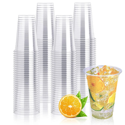 1200x 10oz (300ml) Premium Plastic Clear Cups Extra Strong PET BPA Free - Image 2