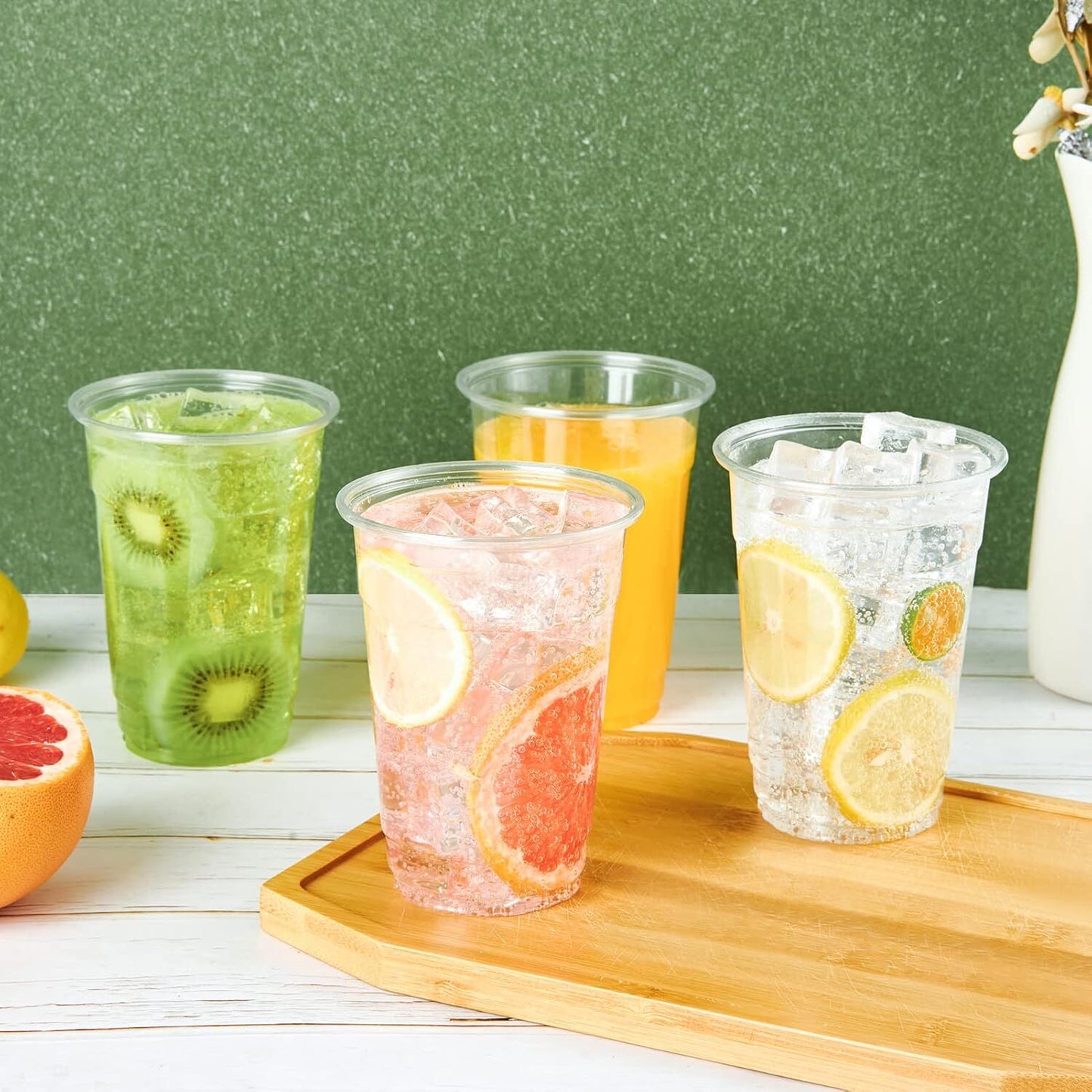 540x 16oz (480ml) Premium Plastic Clear Cups Extra Strong PET BPA Free - Image 5