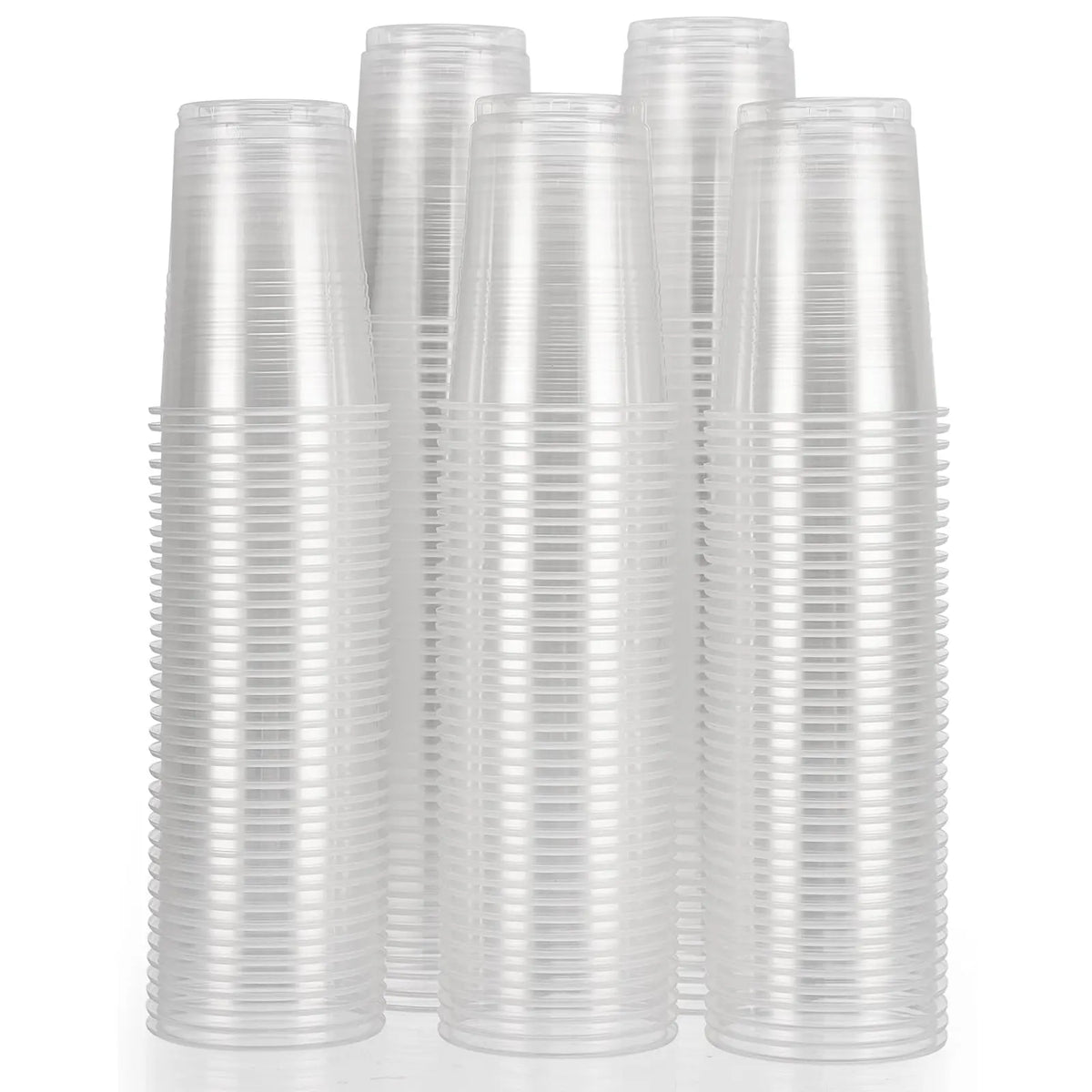 1200x 8oz (240ml) Premium Plastic Clear Cups Extra Strong PET BPA Free - Image 2