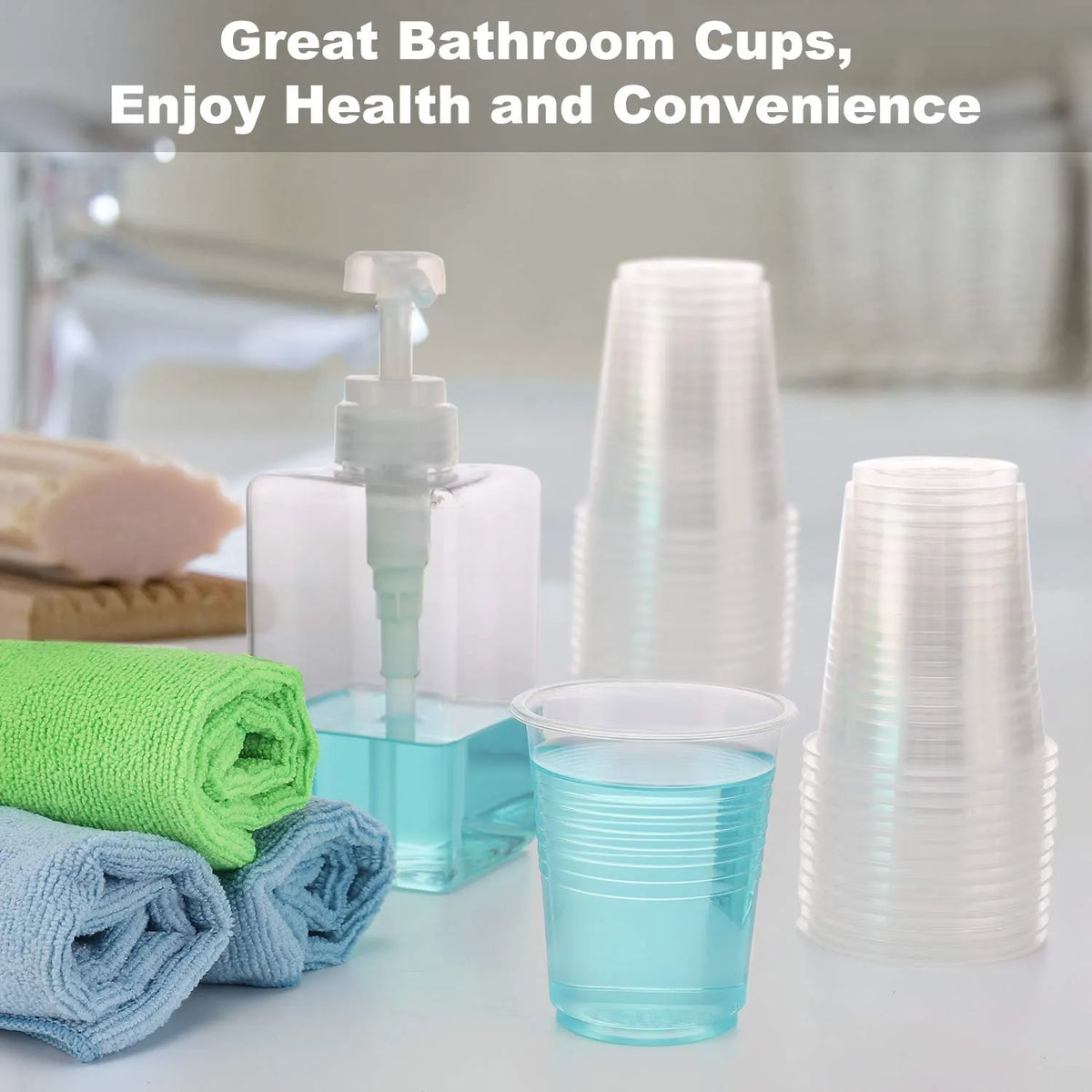 1200x 8oz (240ml) Premium Plastic Clear Cups Extra Strong PET BPA Free - Image 3