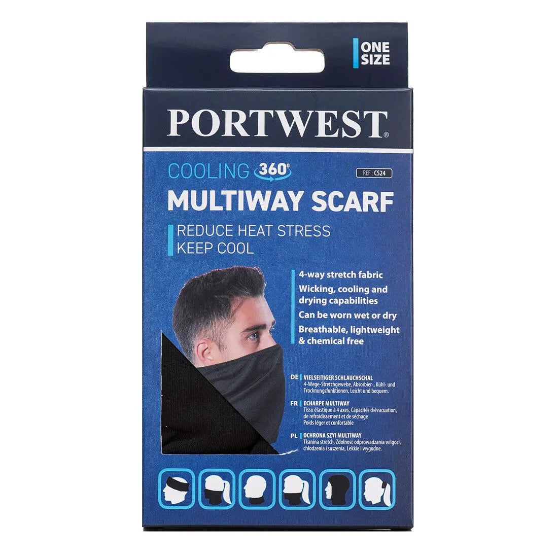 PORTWEST 360 DEGREE COOLING MULTIWAY SCARF - Image 3