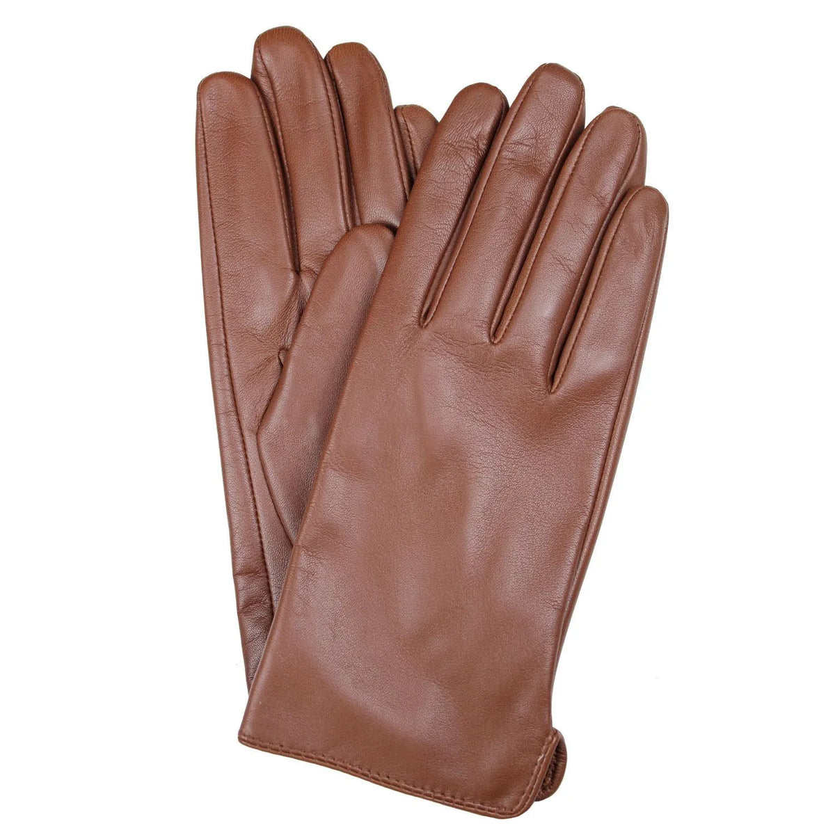 Dents Womens Classic Leather Gloves Winter Warm Soft Smooth Grain - Cognac - Image 8