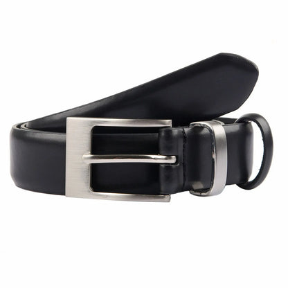 Double Keeper Leather Dress Belt in Black - Image 2