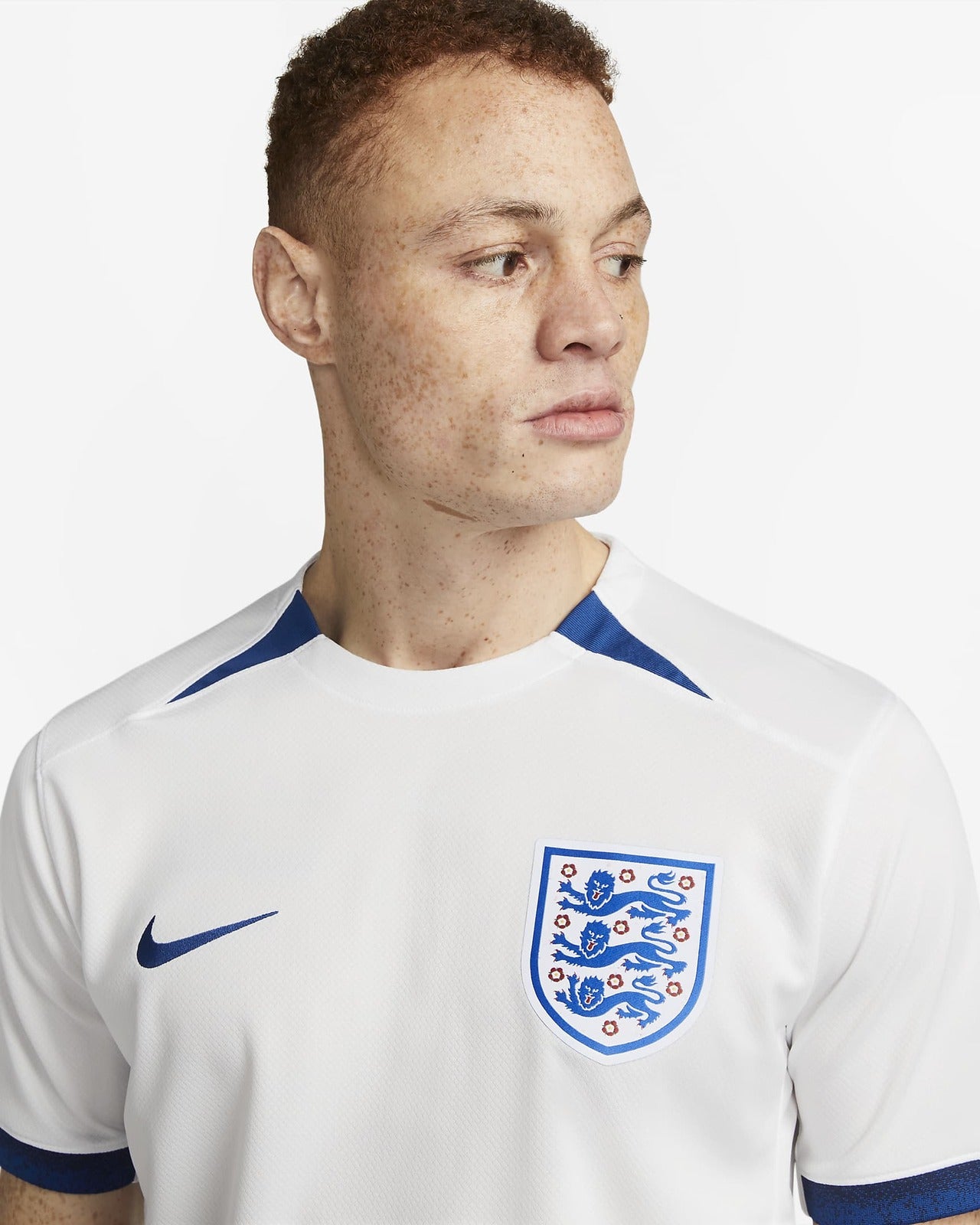 Nike Mens England National 2023 Stadium Home Dri-FIT Soccer Football Jersey Top - XL - Image 5