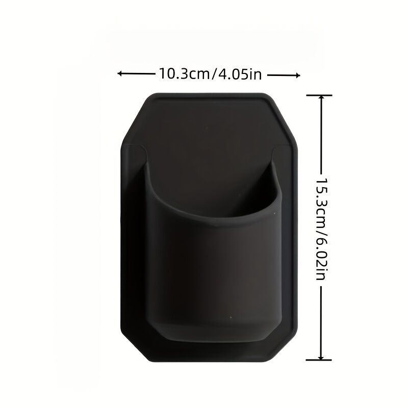 Silicone Shower Beer Holder Wall Mounted Beverage Can Rack Self Adhesive in Black - Image 4